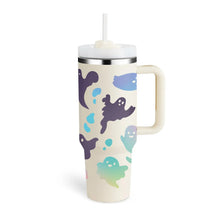 40 Oz Tumbler With Handle Straw Insulated, Stainless Steel Gifts For Valentine Lover Suitable For Car Gym Office Travel Sip Smarts